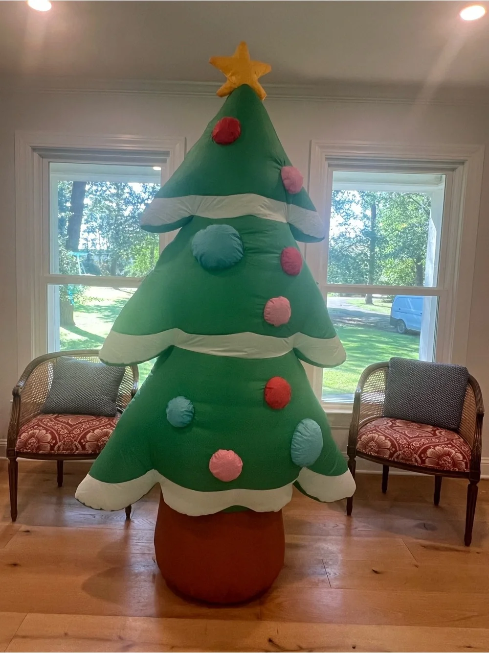 7 Ft Inflatable Christmas Tree Holiday Decor Oversized Indoor Decoration